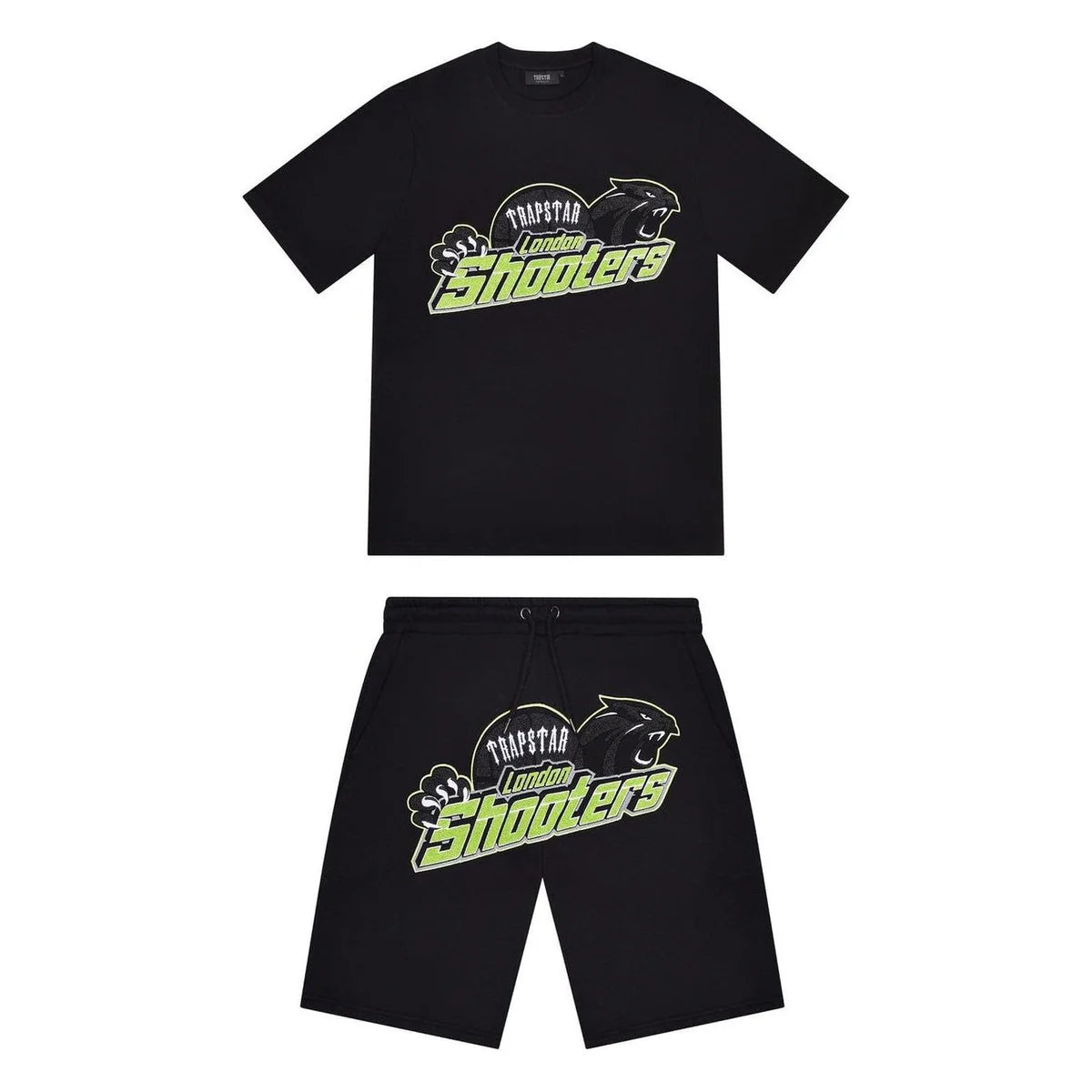 Trapstar Shooters Short Set - Black/Slime