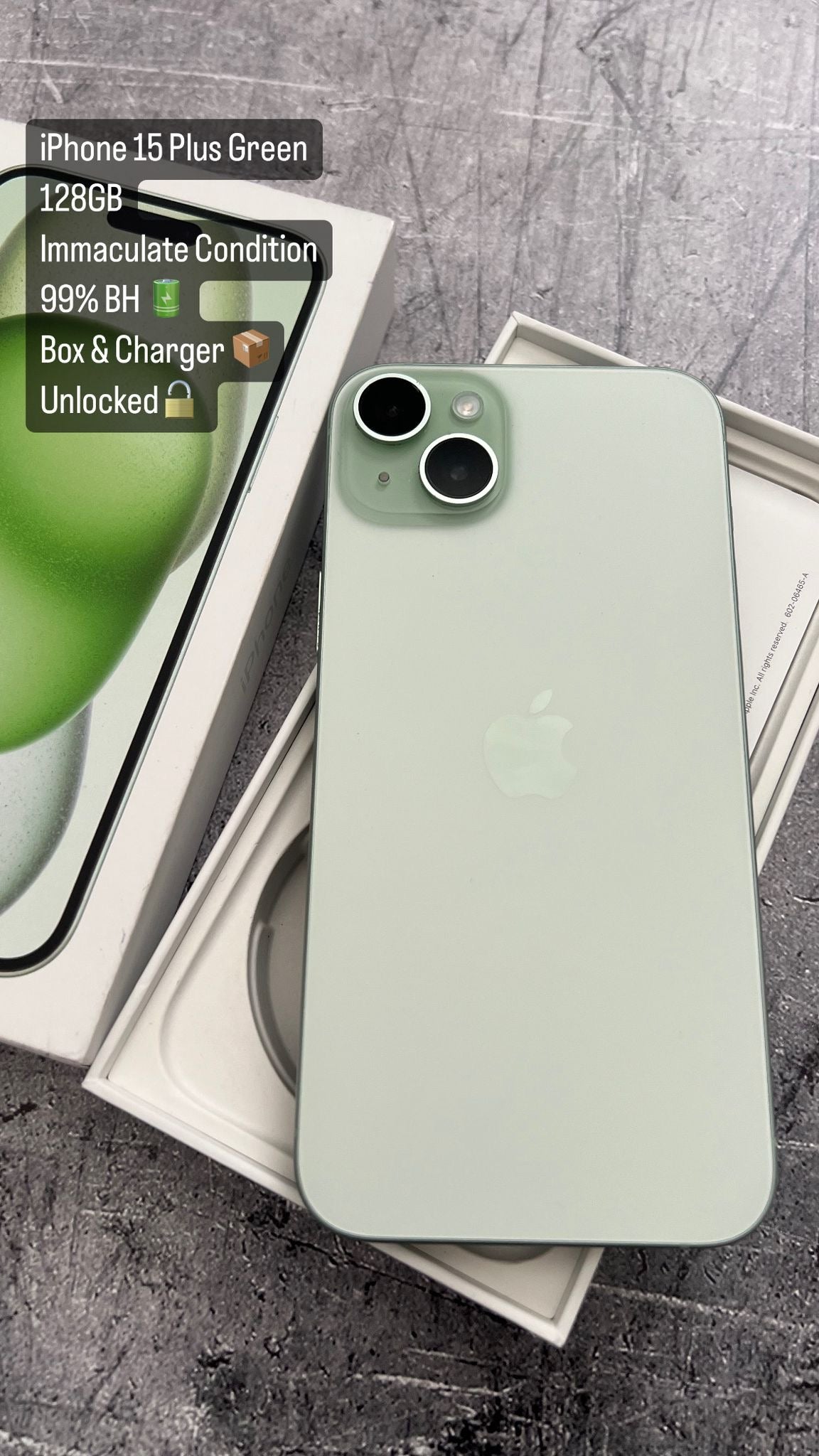 iPhone 15 Plus Green 128gb, Used