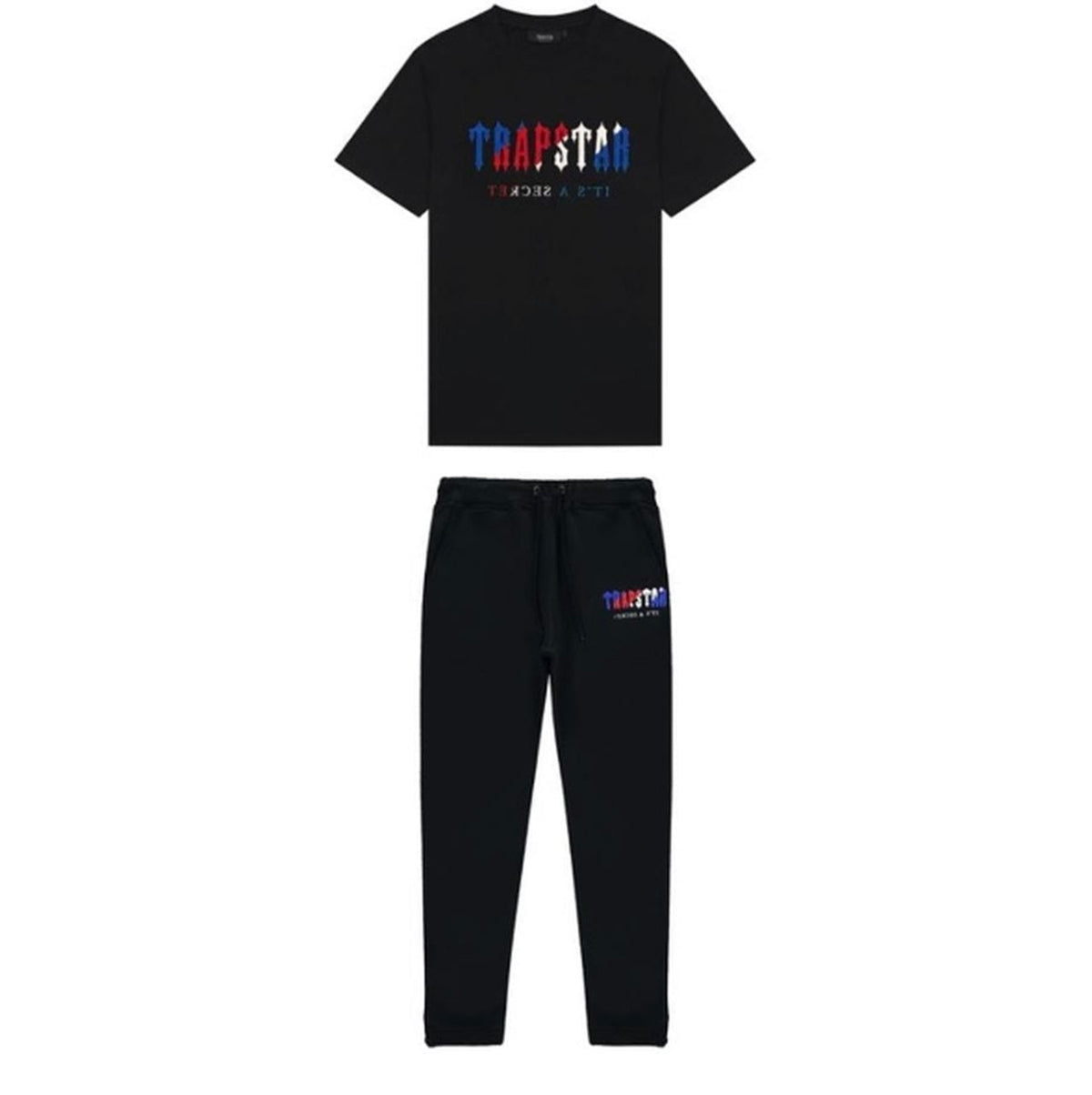 Trapstar Chenille Decoded T-Shirt Set - Black Revolution Edition