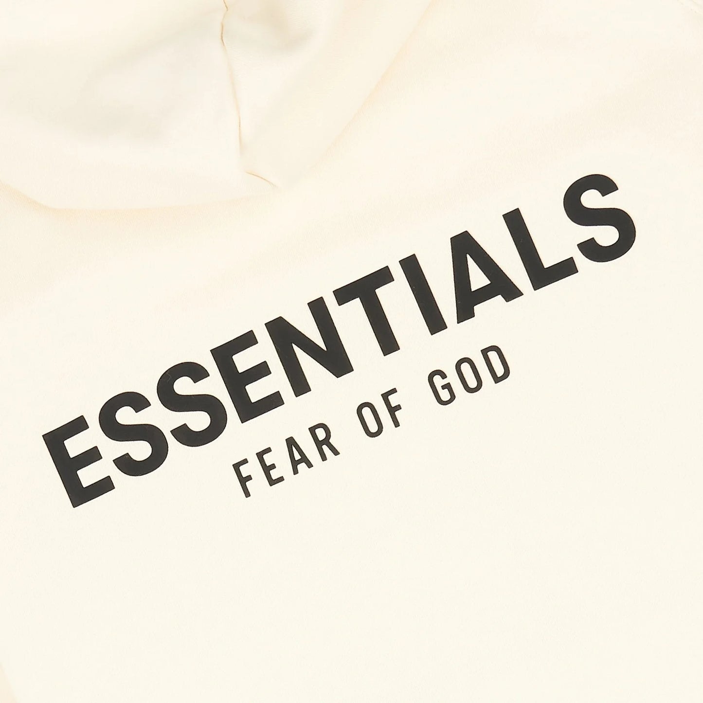 Fear of God Essentials Reverse Logo Buttercream Hoodie (SS21)