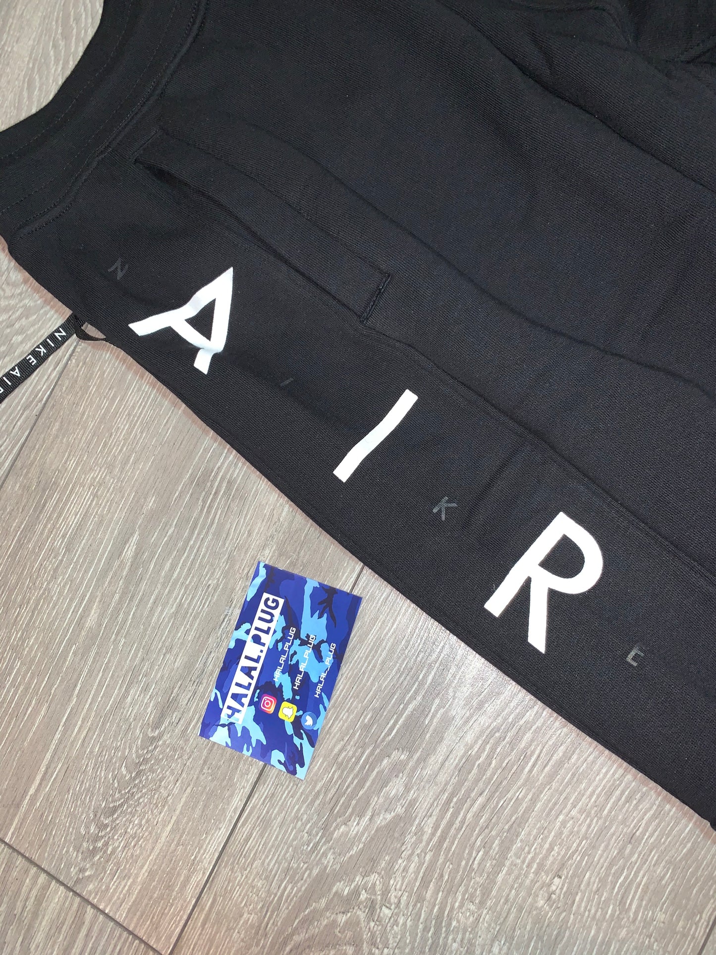 Nike Air Fleece Tracksuit Black/White