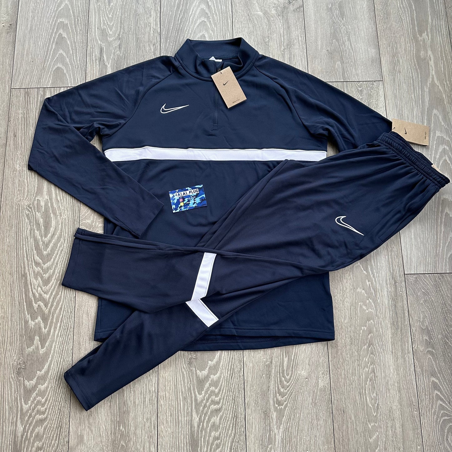Nike Dri-Fit Academy Tracksuit Navy/White