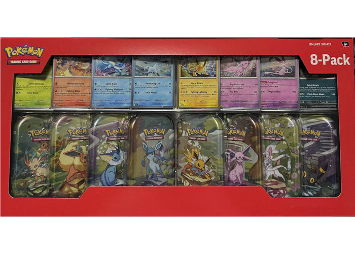 Pokémon TCG: Scarlet & Violet – Prismatic Evolutions Mini Tins 8-Pack (Costco Exclusive)
