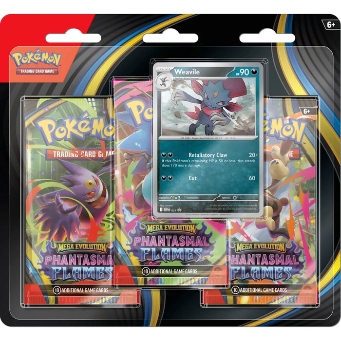 Pokémon TCG: Mega Evolution – Phantasmal Flames 3-Pack Blister – image 2