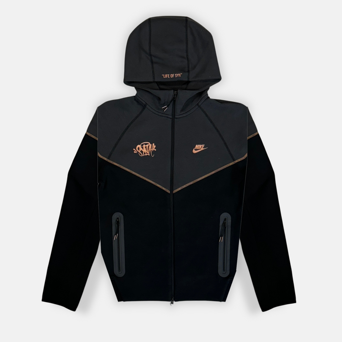 nike black and rose gold tracksuit