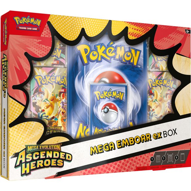 Pokémon TCG: Mega Evolution – Ascended Heroes Mega Emboar Ex Box – image 2