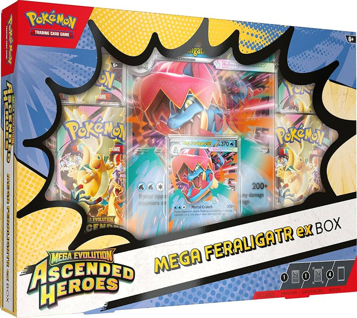 Pokémon TCG: Mega Evolution – Ascended Heroes Mega Feraligatr Ex Box – image 2