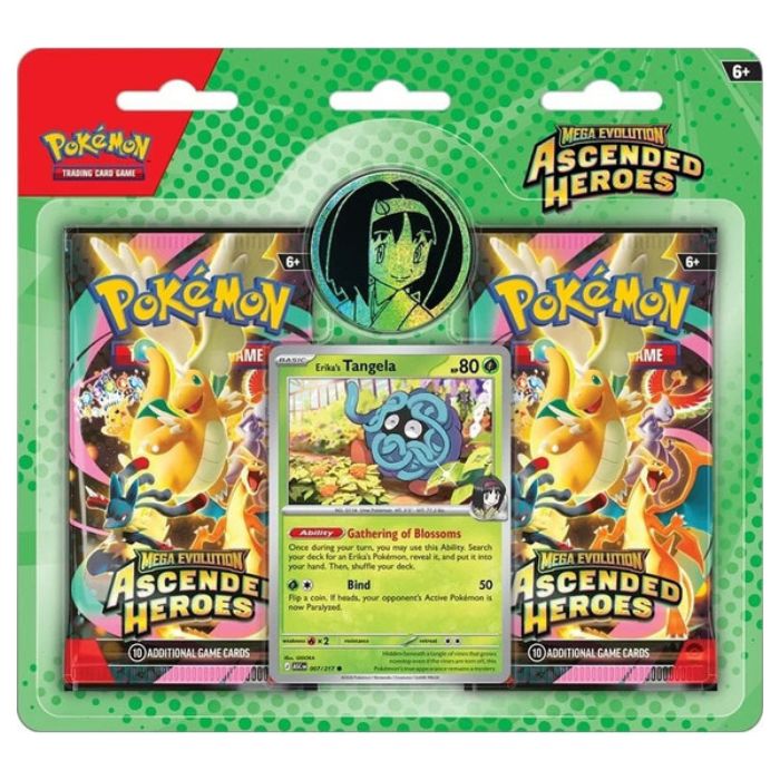 Pokémon TCG: Mega Evolution – Ascended Heroes 2-Pack Blister (Erika's Tangela)