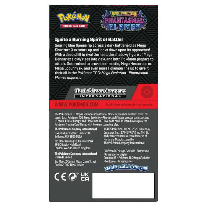 Pokémon TCG: Mega Evolution – Phantasmal Flames Half Booster Box (18 Packs) – image 3
