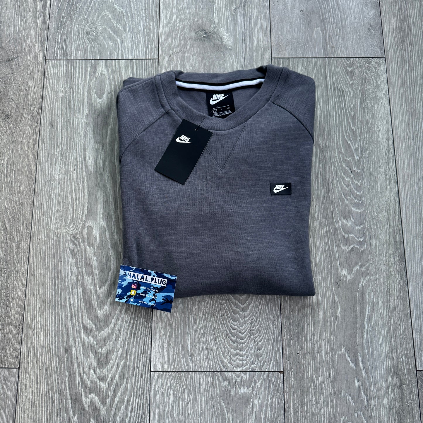 Nike Optic Crew Neck Tracksuit Grey