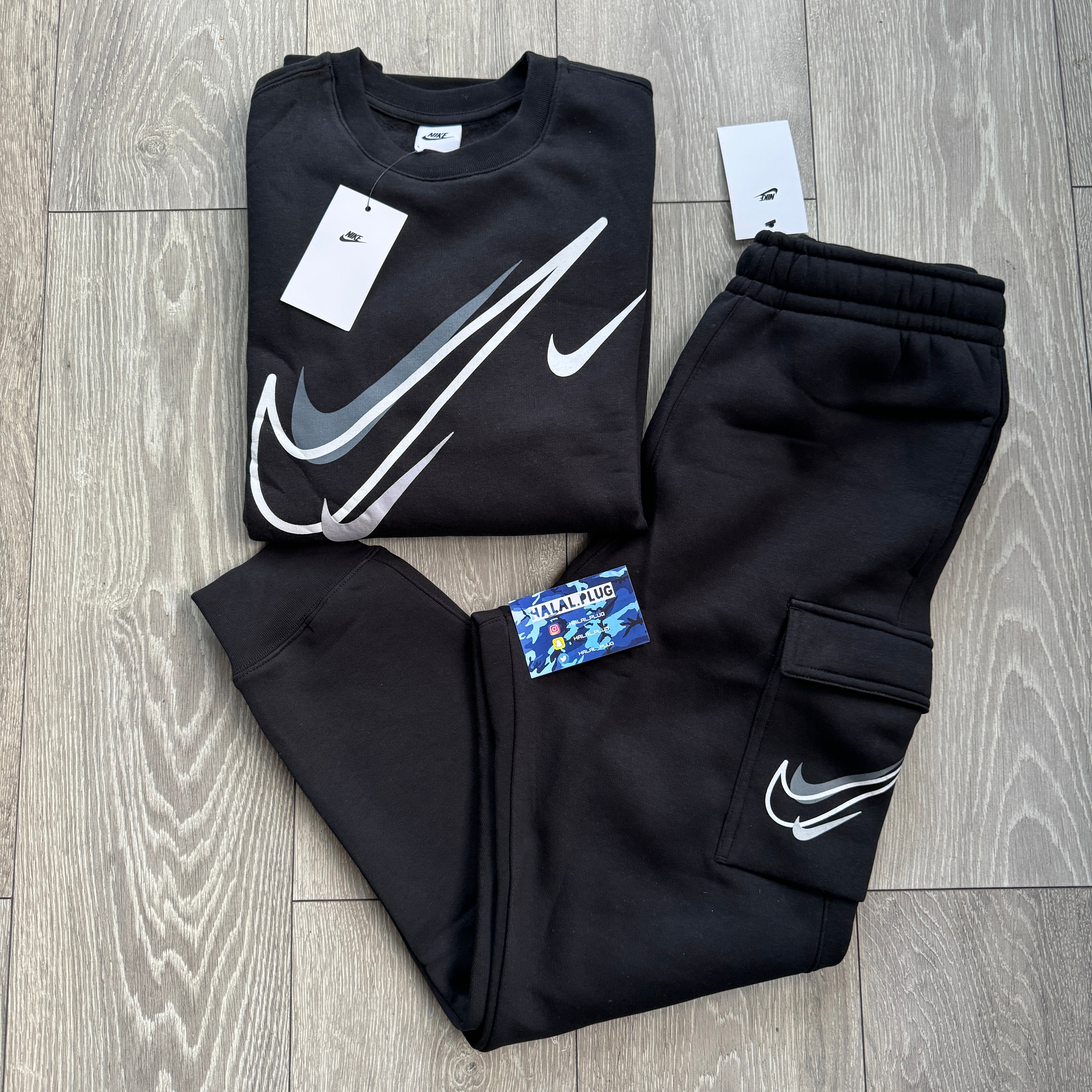 nike swoosh cargo tracksuit