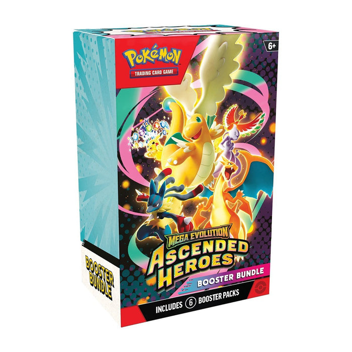 Pokémon TCG: Mega Evolution – Ascended Heroes Booster Bundle (6 Packs)