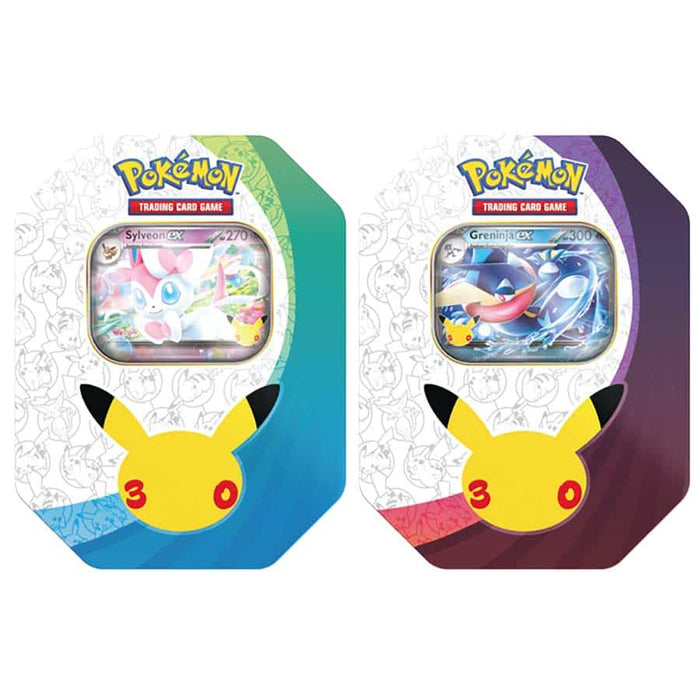 Pokémon TCG: 30th Celebration Greninja ex & Sylveon ex Tin