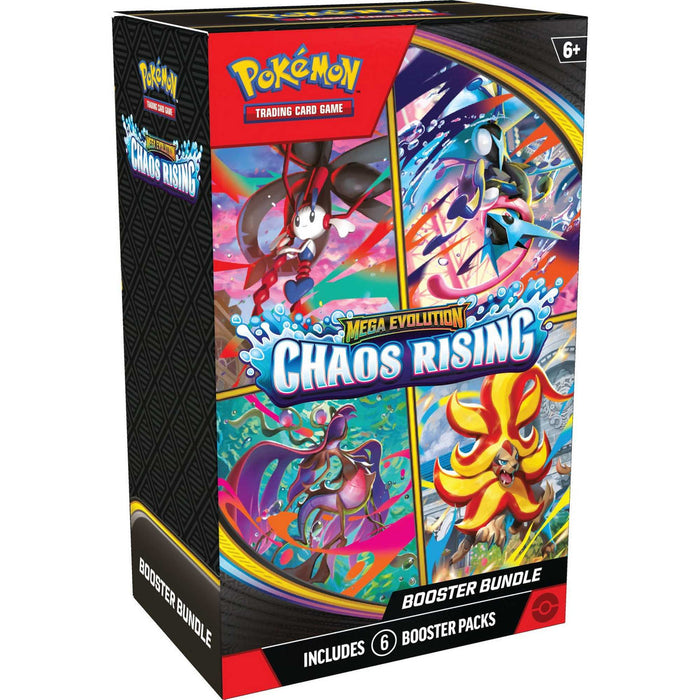 Pokémon TCG: Mega Evolution – Chaos Rising Booster Bundle (6 Packs)