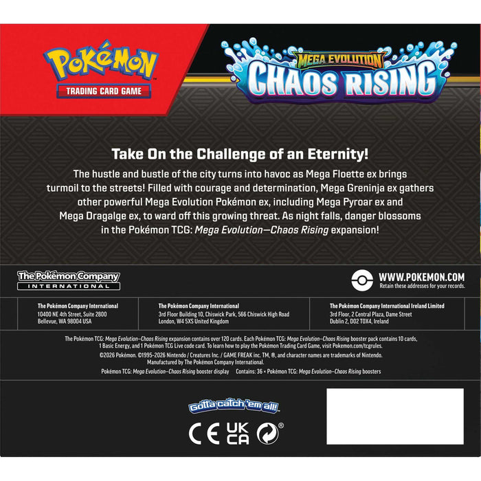 Pokémon TCG: Mega Evolution – Chaos Rising Booster Box (36 Packs) – image 4
