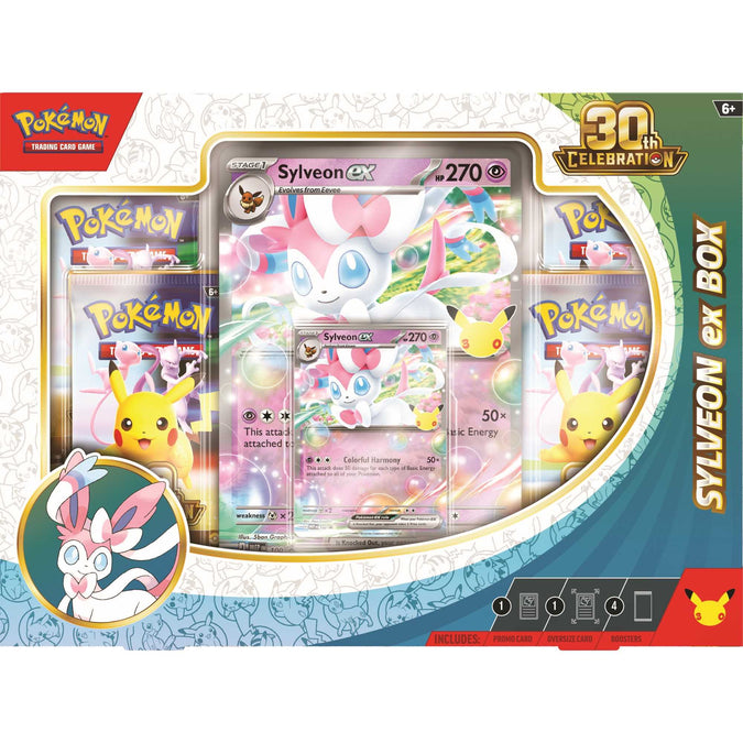 Pokémon TCG: 30th Celebration Sylveon Ex Box – image 3